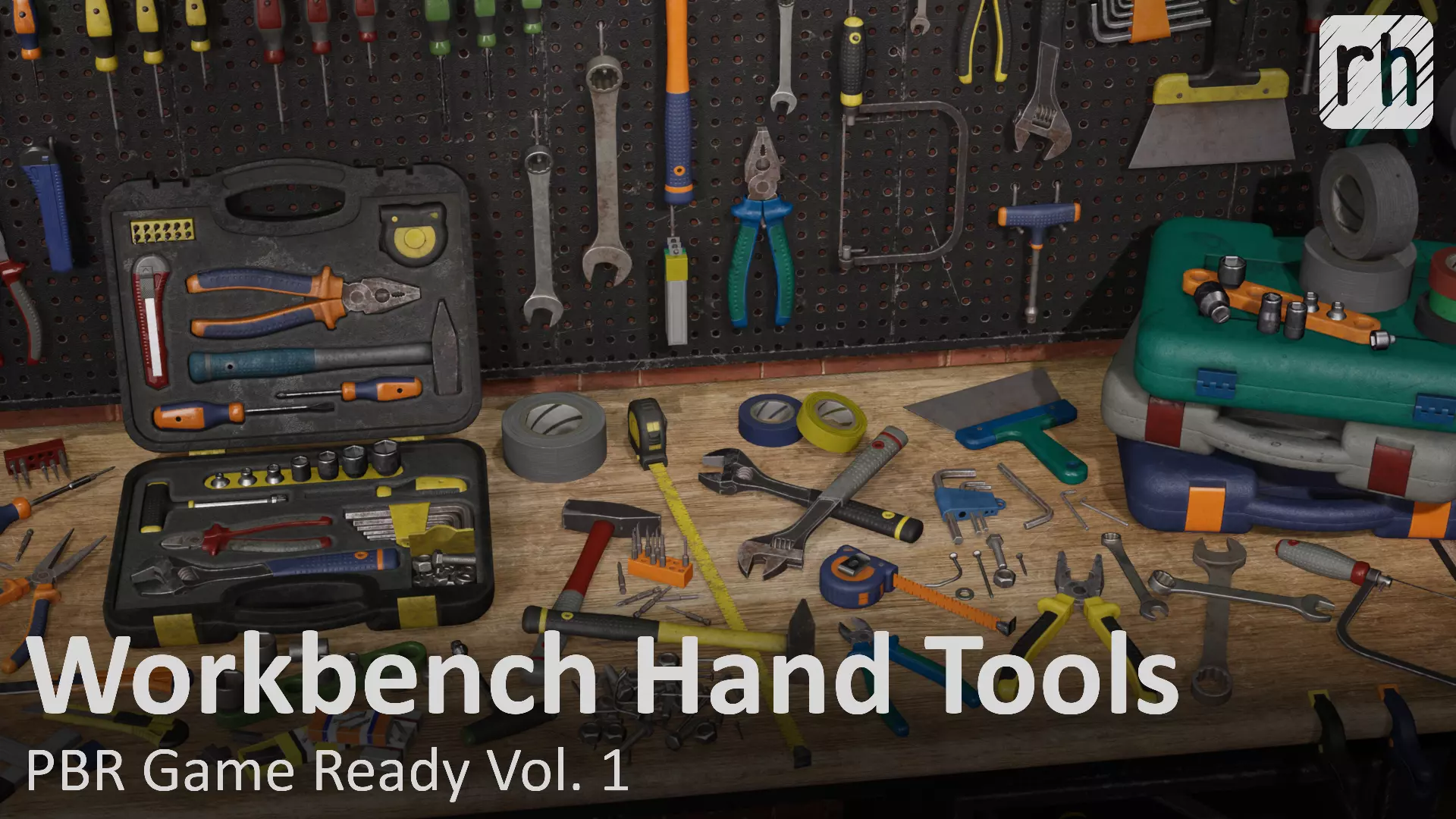 Workbench Hand Tools PBR Game-Ready Vol 1 Low-poly 3D model_0