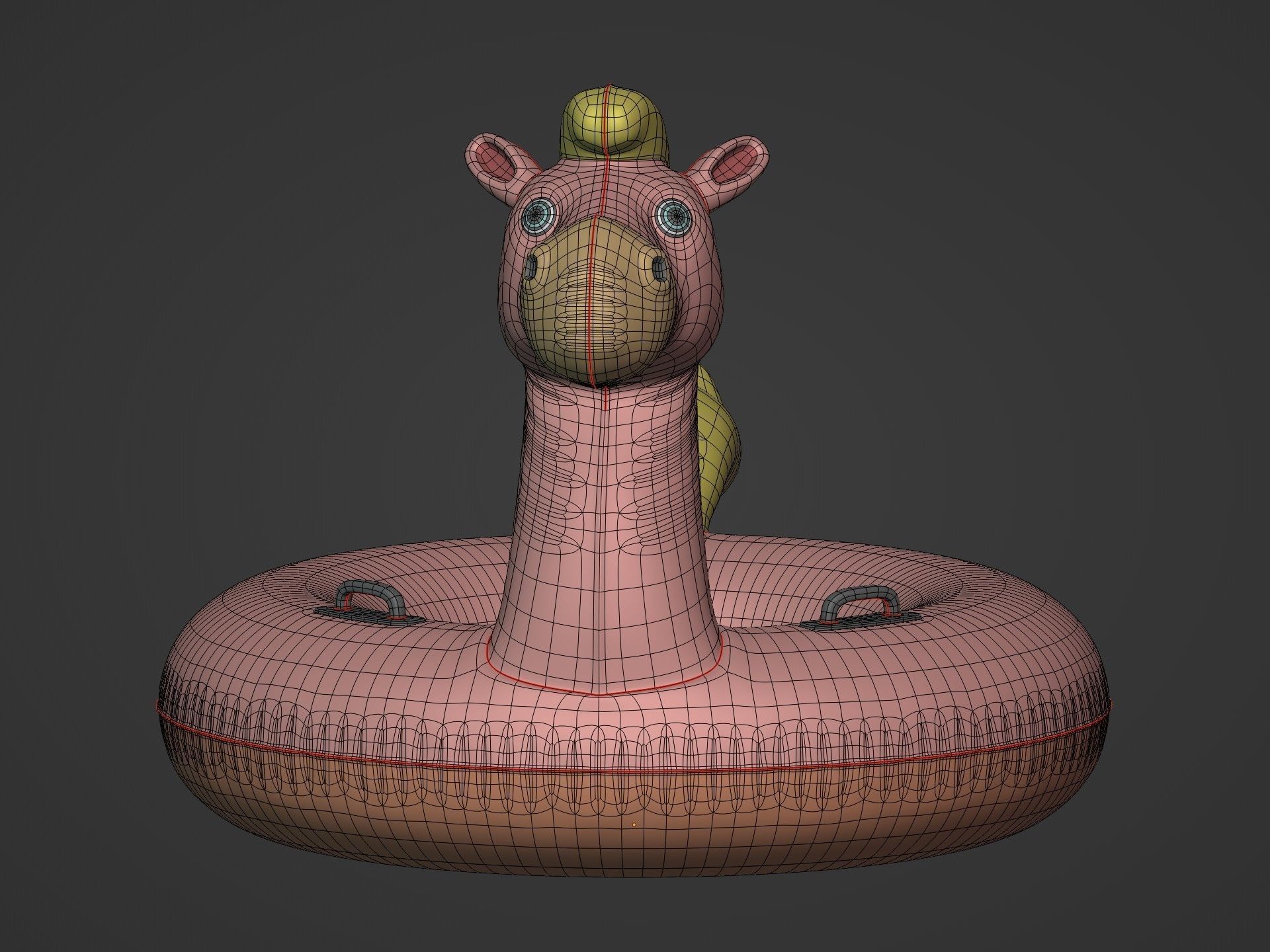 Inflatable Horse Low-poly 3D model_10