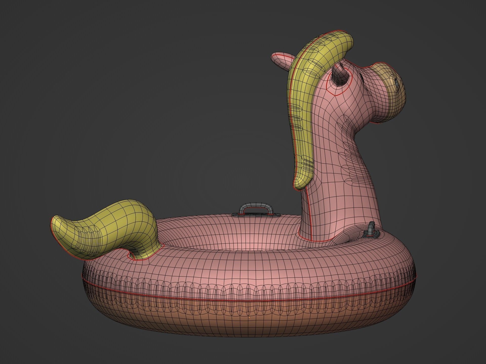 Inflatable Horse Low-poly 3D model_18