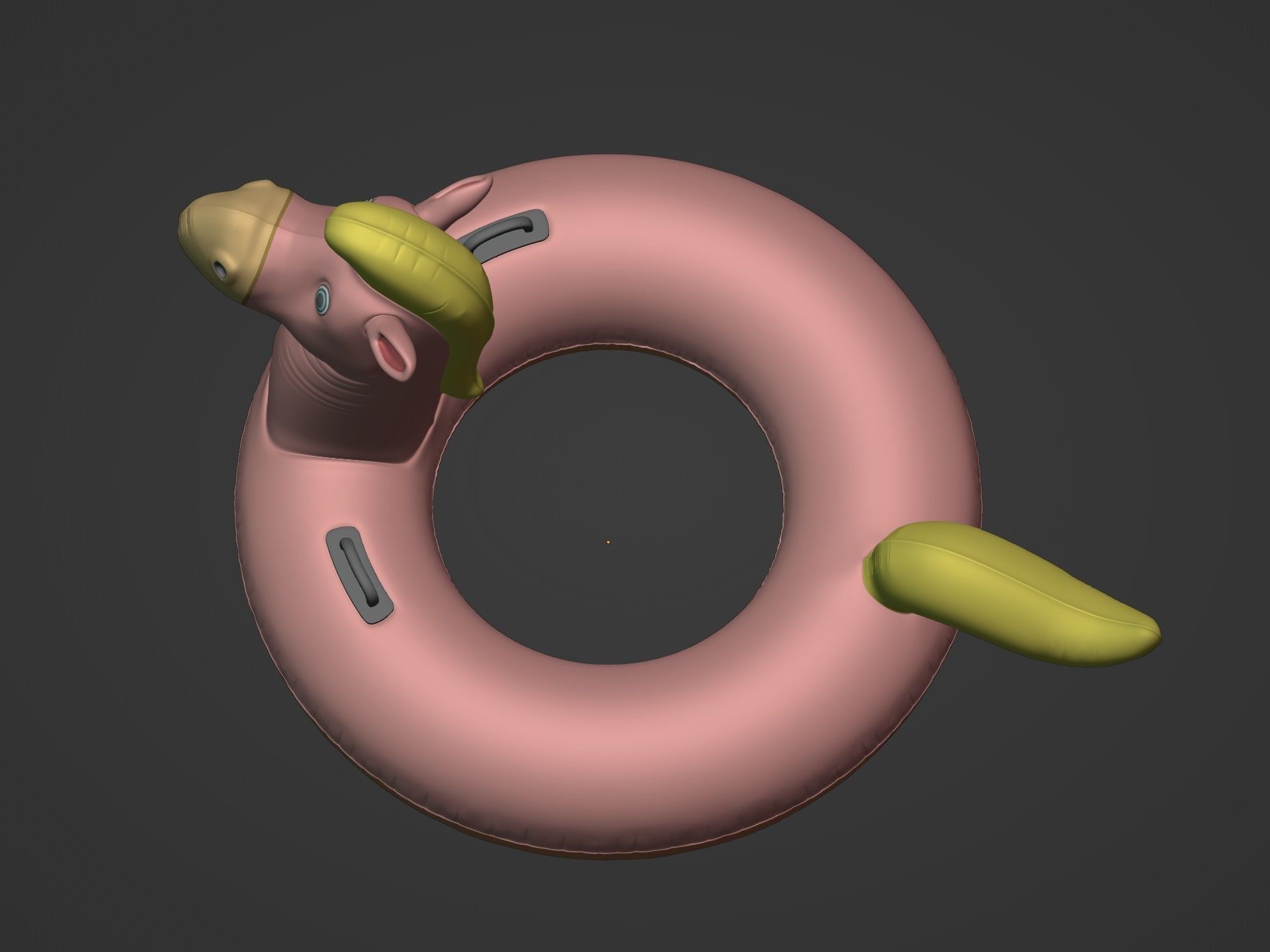 Inflatable Horse Low-poly 3D model_11