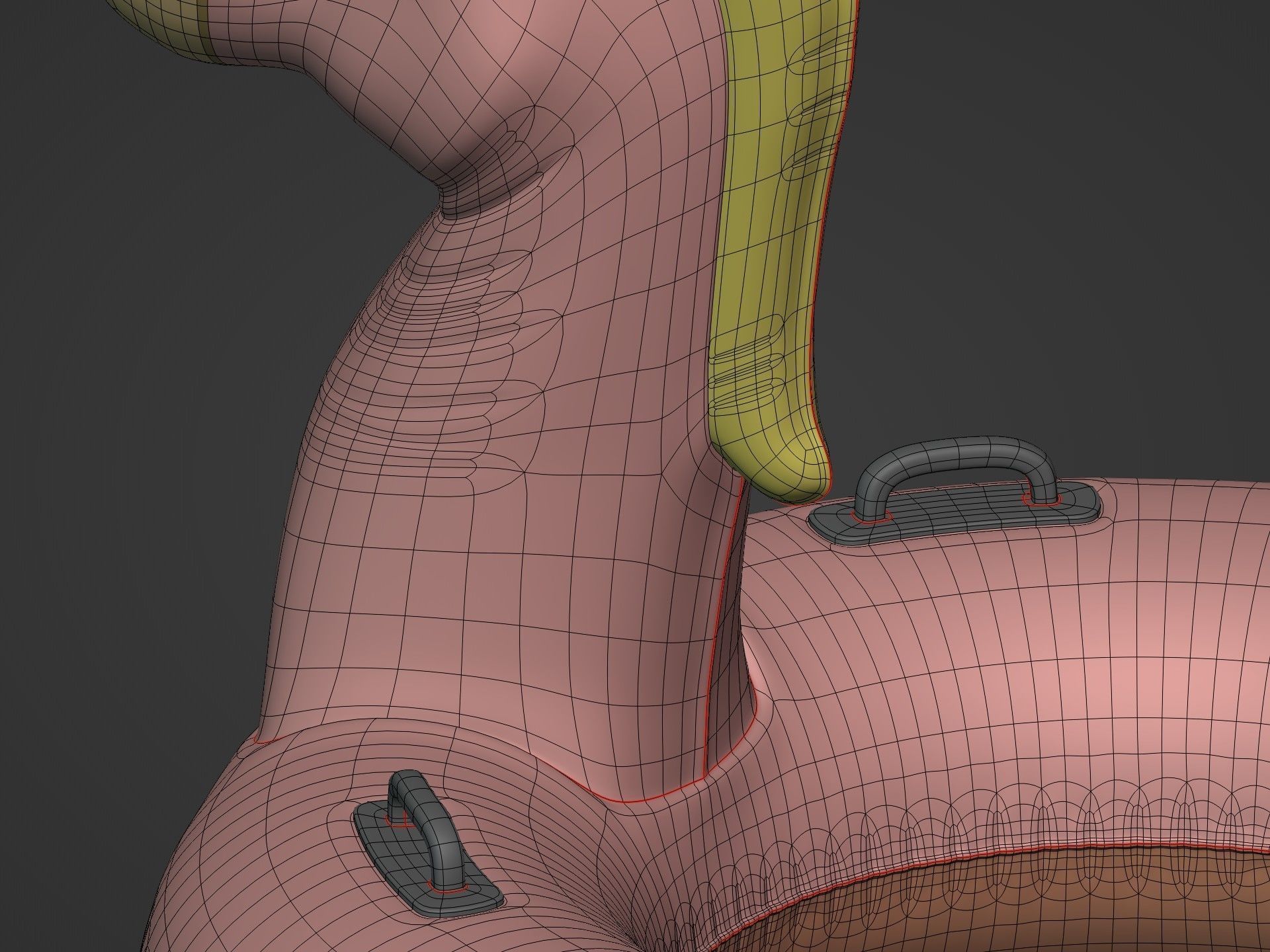 Inflatable Horse Low-poly 3D model_22