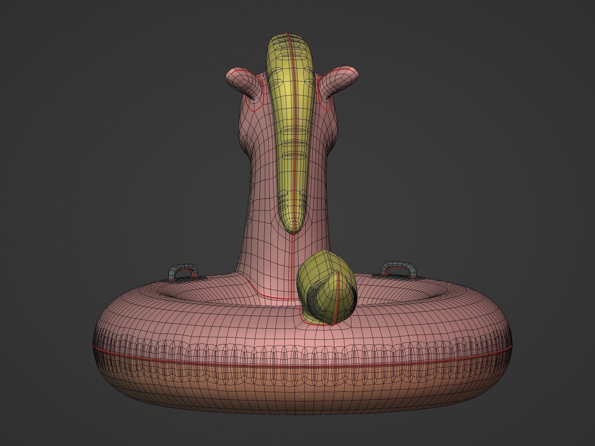 Inflatable Horse Low-poly 3D model_16