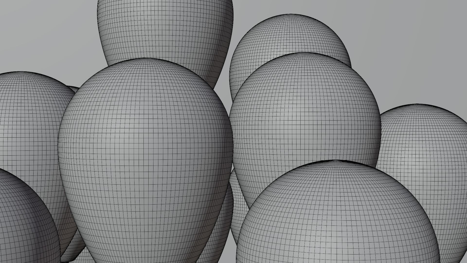 Ballon colorful balloons in sky 3D model_12