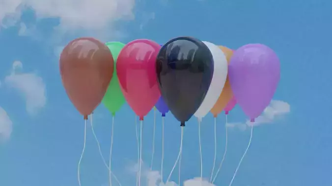 Ballon colorful balloons in sky