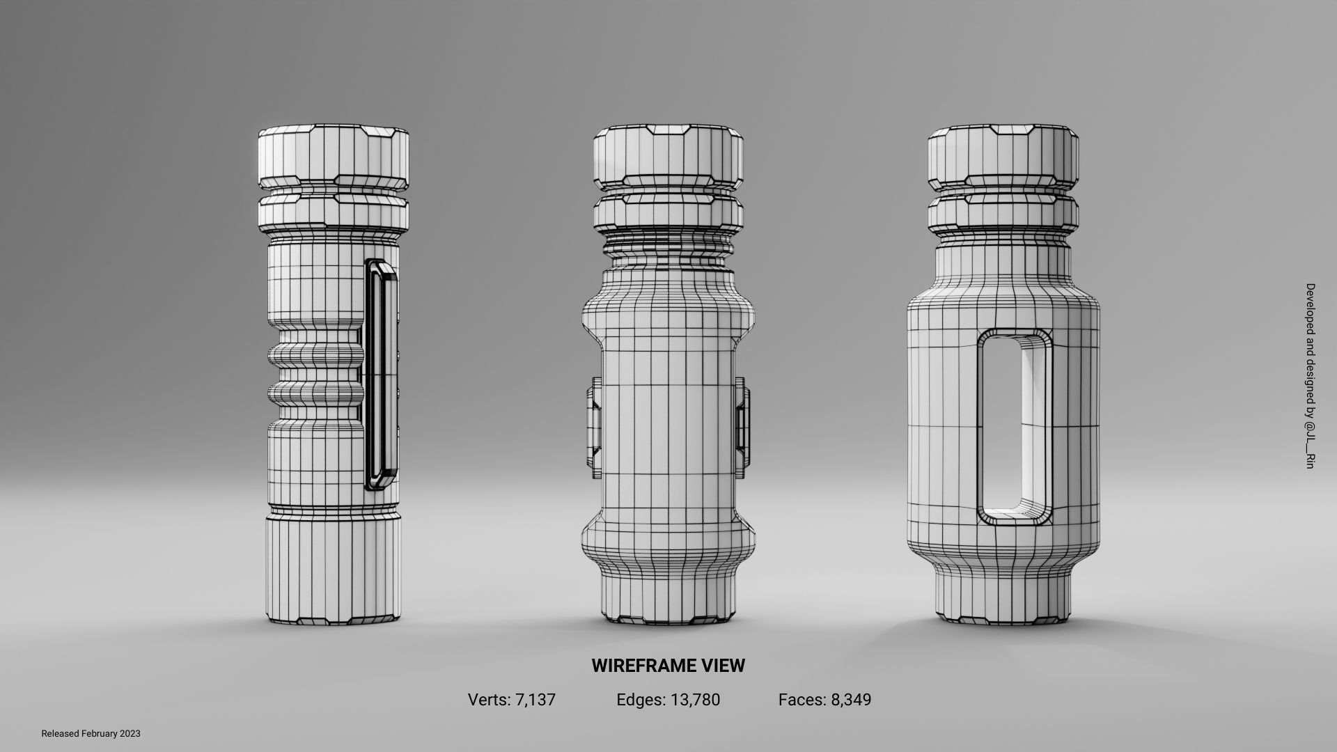Cyberpunk Bottles 1 3D model_6