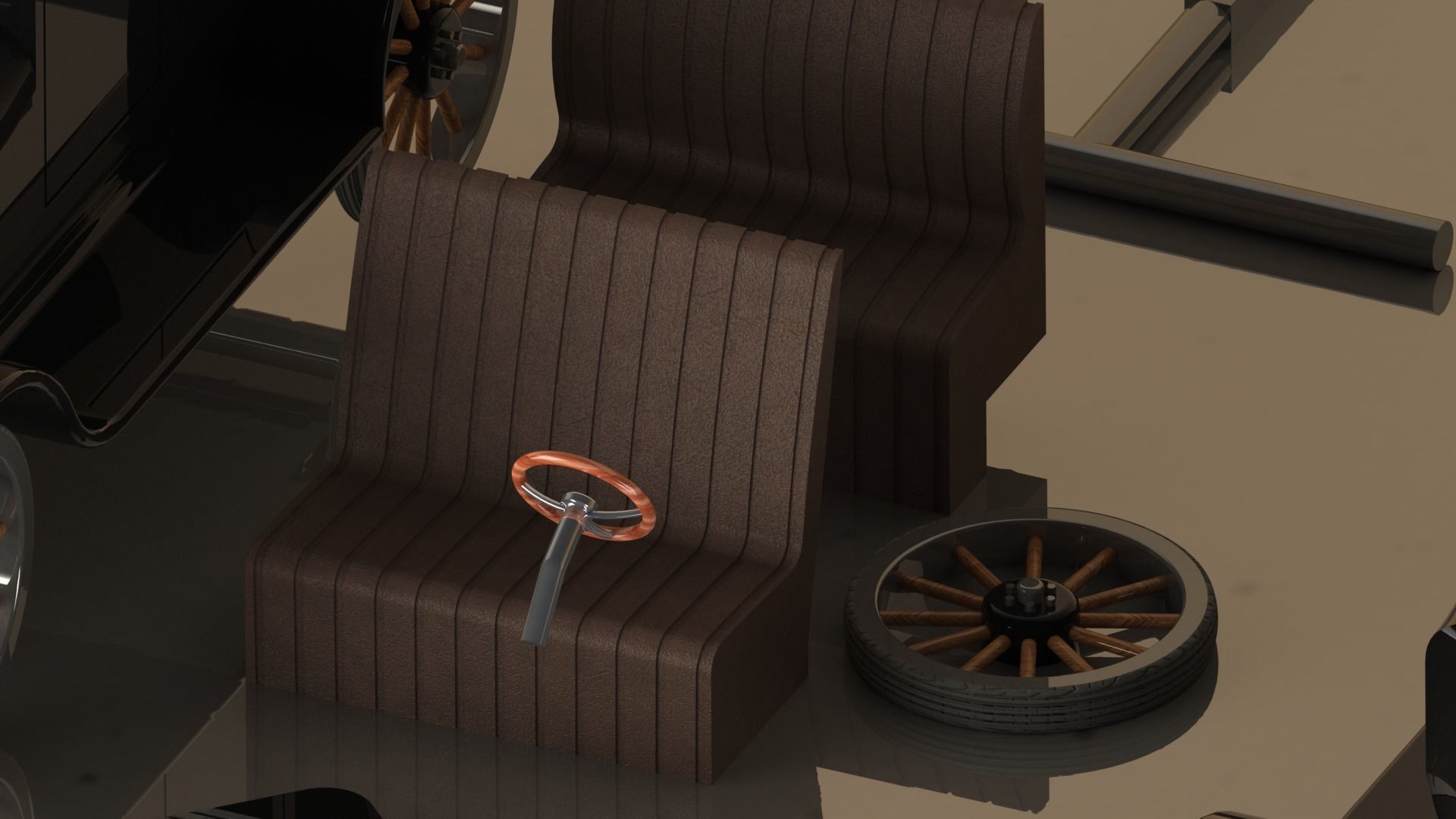 Antique Car 3D print model_17