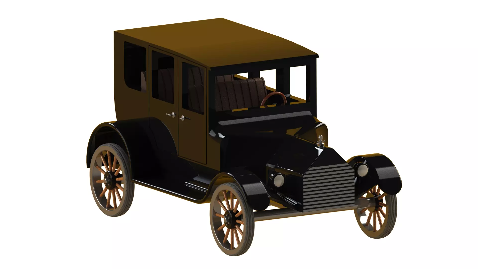 Antique Car 3D print model_0