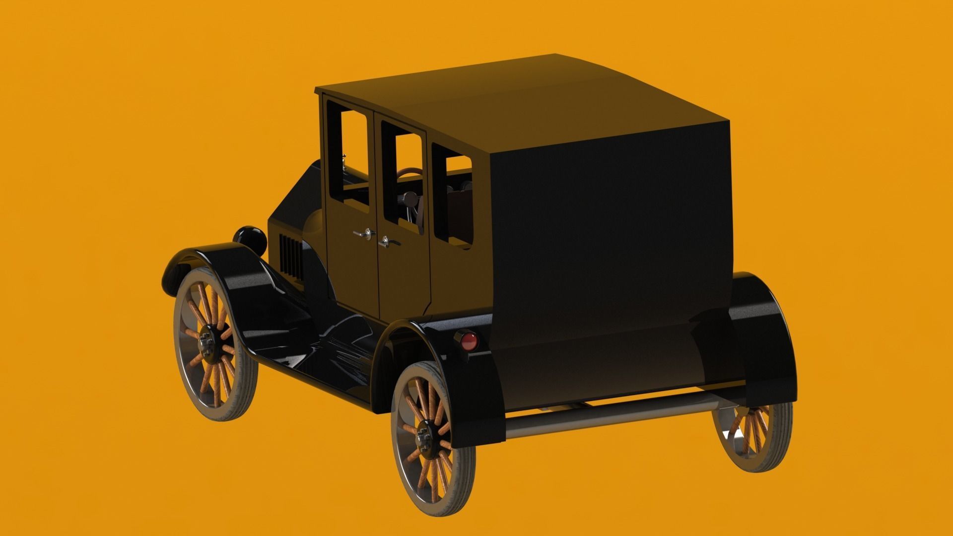 Antique Car 3D print model_14