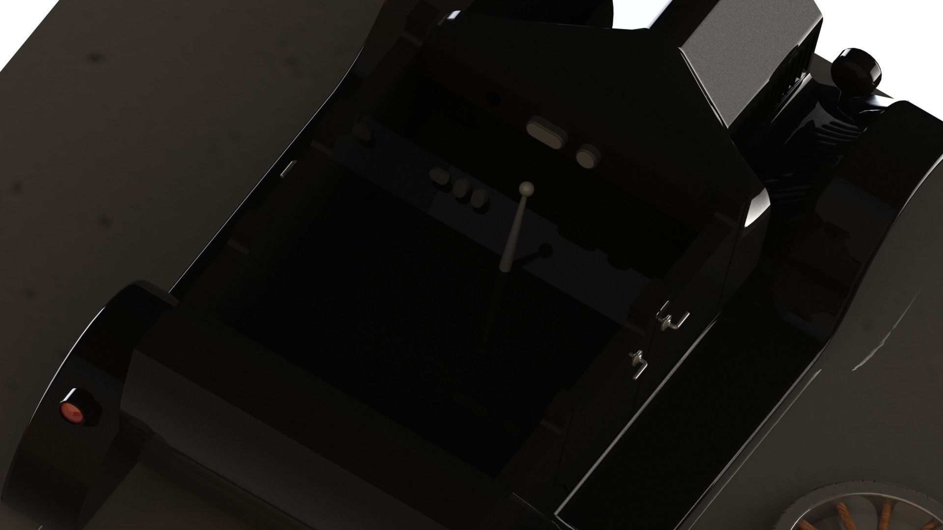 Antique Car 3D print model_4