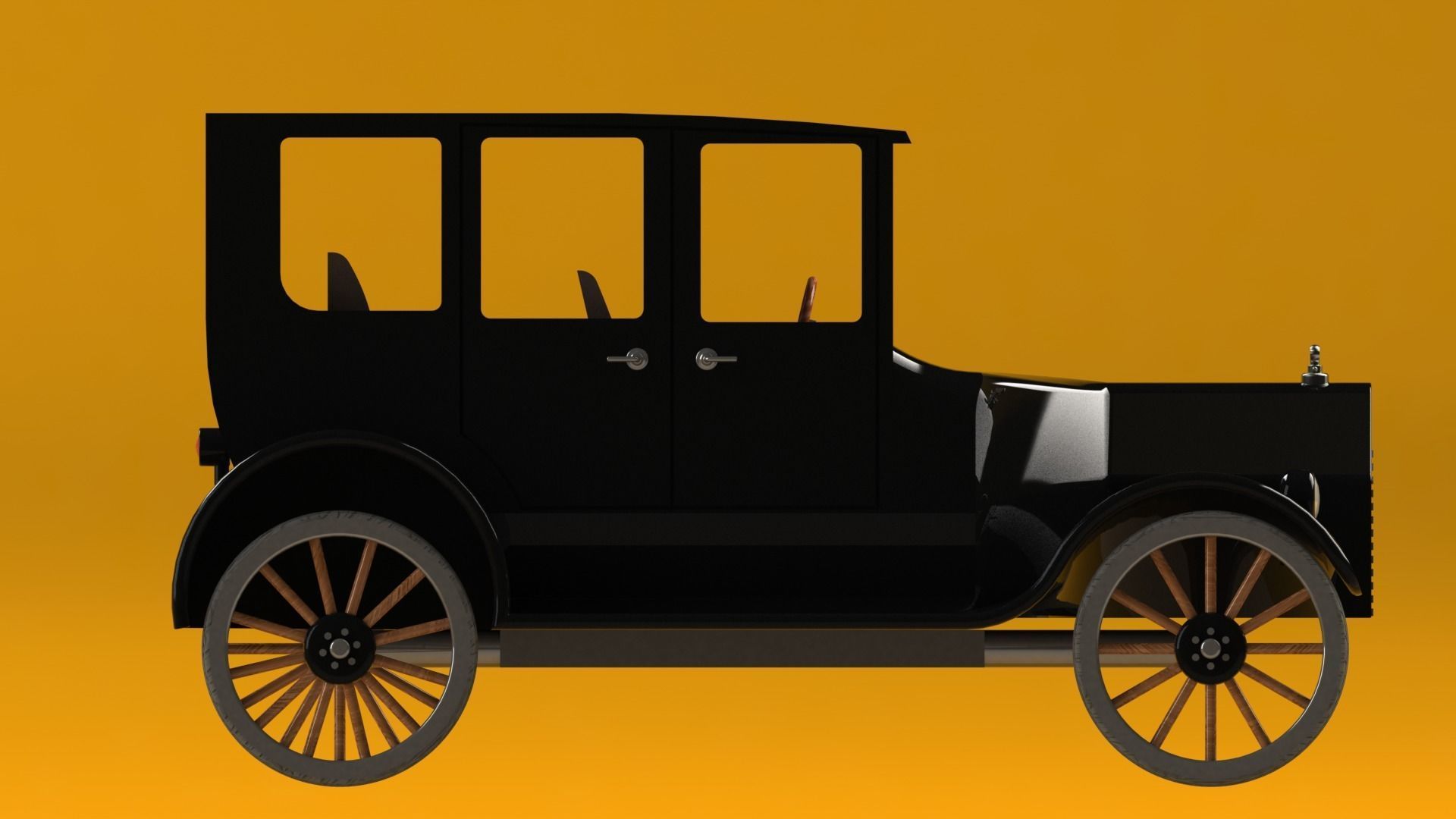 Antique Car 3D print model_28