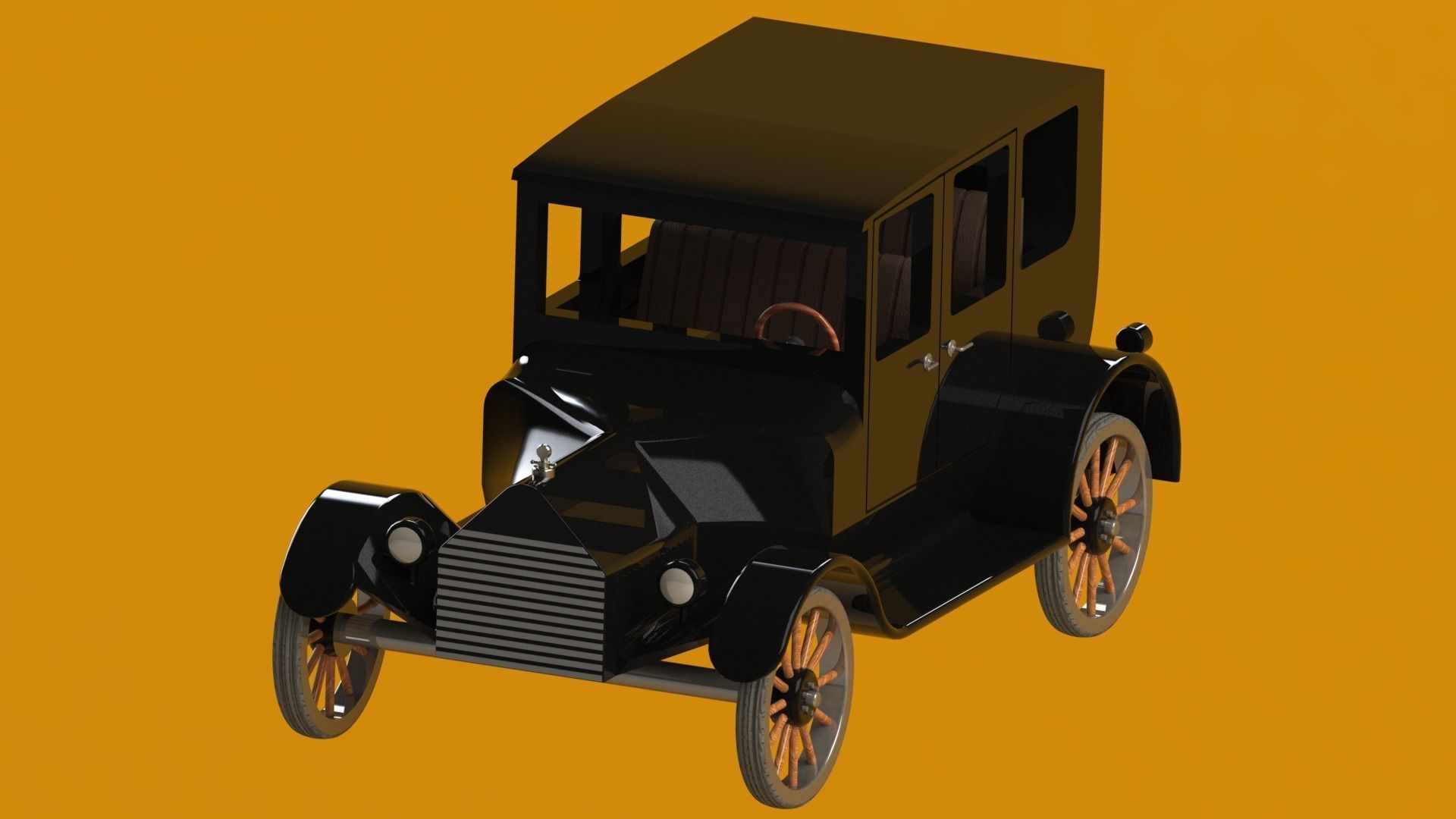 Antique Car 3D print model_21