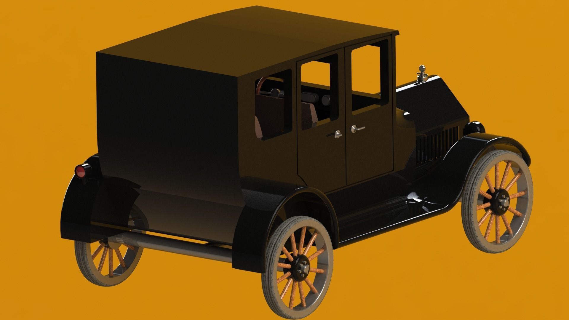 Antique Car 3D print model_26