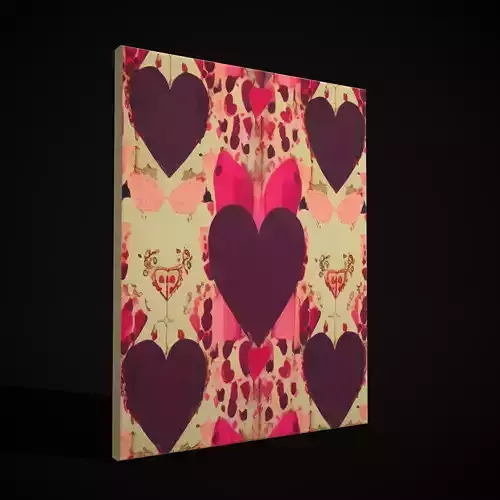 Vintage Hearts Painting