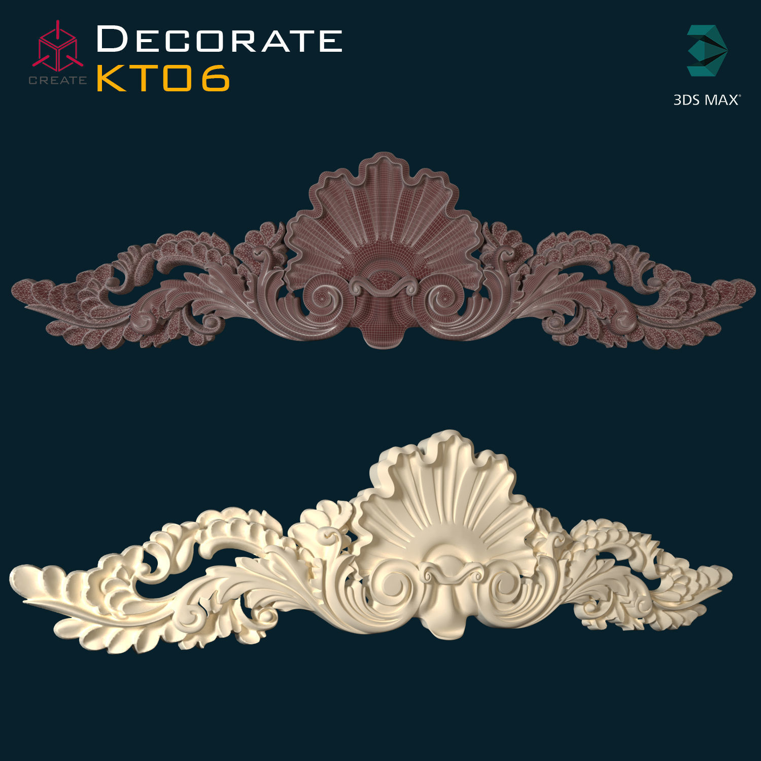 Decoration ornament KT06 3D model_1