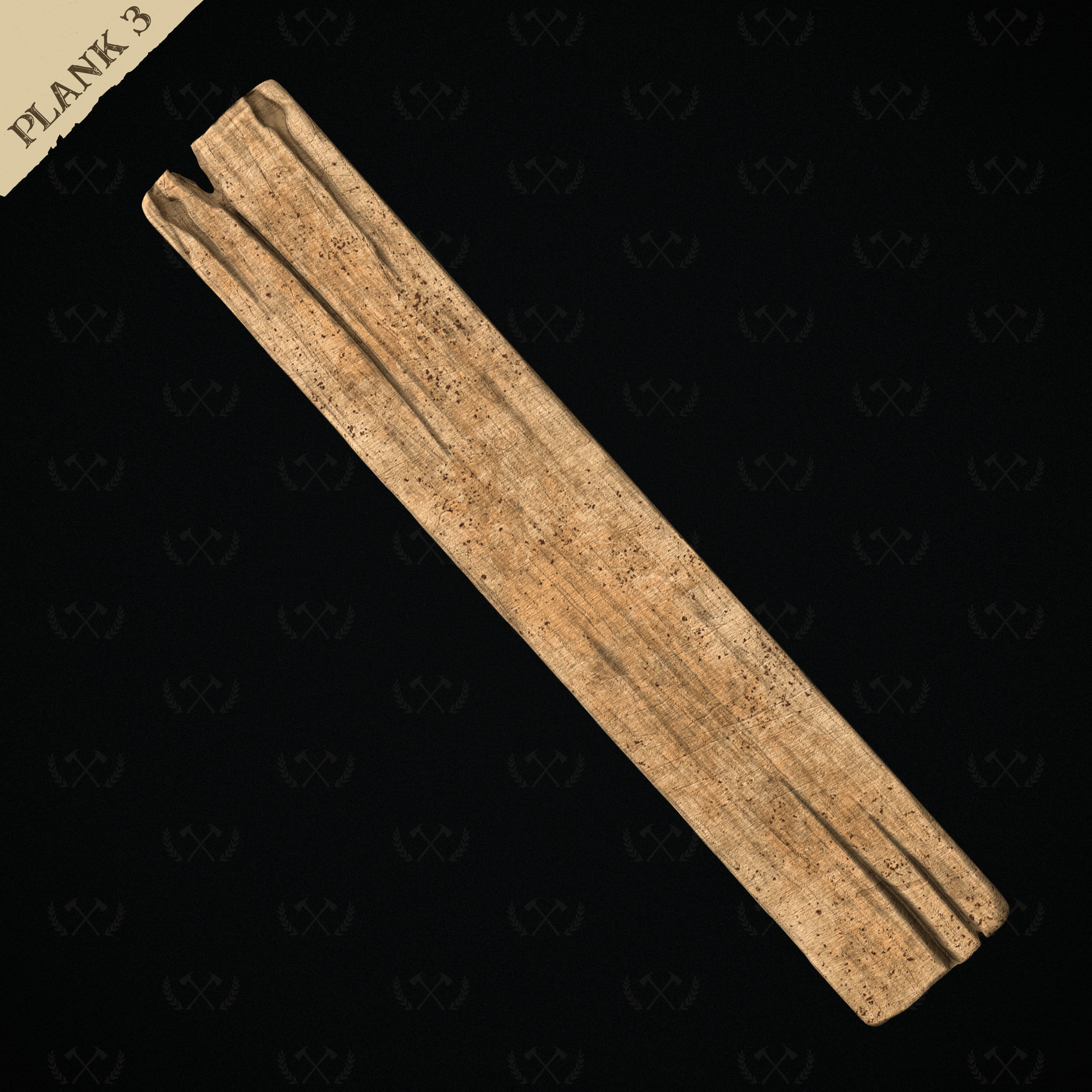 3X Wooden Planks - Diorama and Miniature Models - Lumberjack 3D print model_15