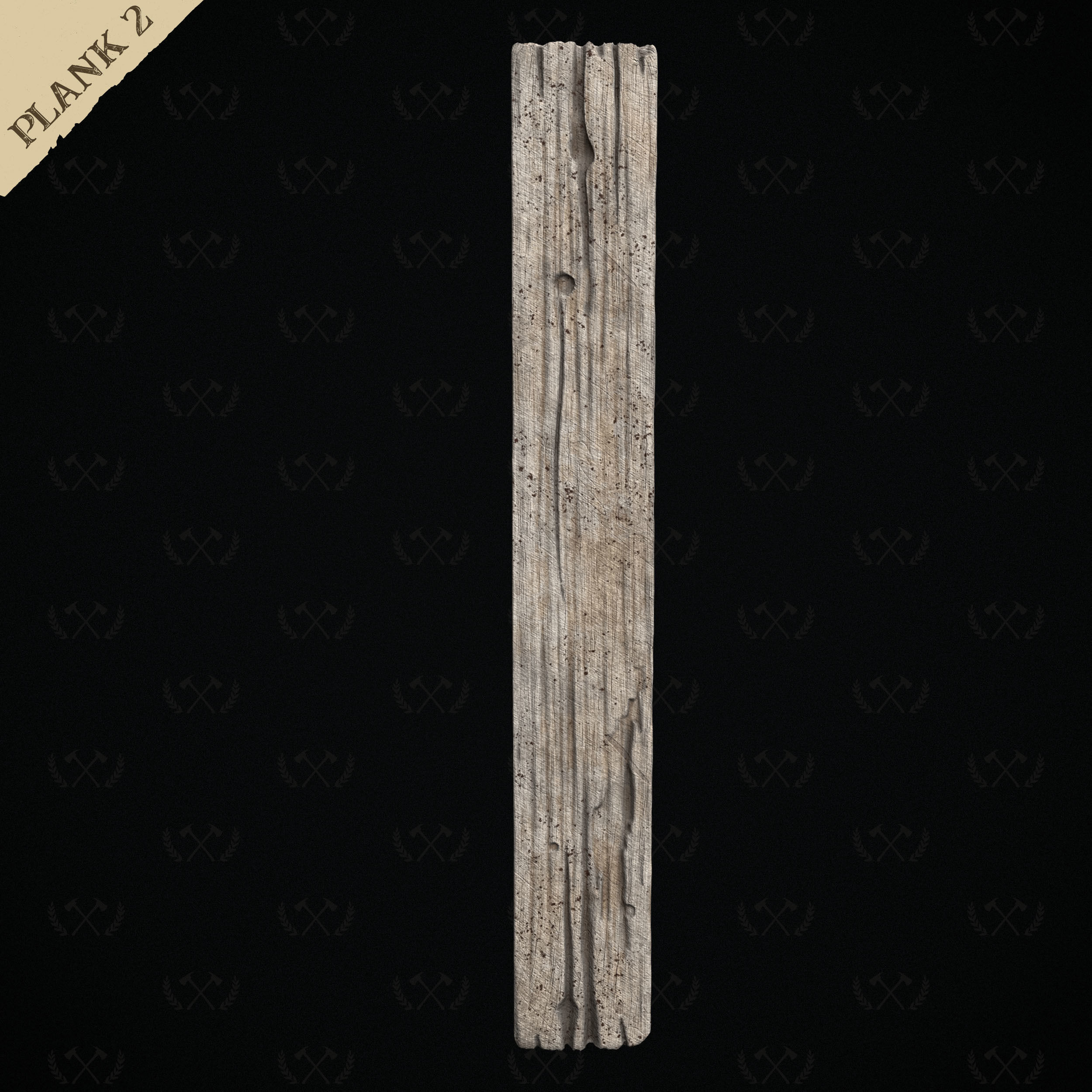 3X Wooden Planks - Diorama and Miniature Models - Lumberjack 3D print model_10