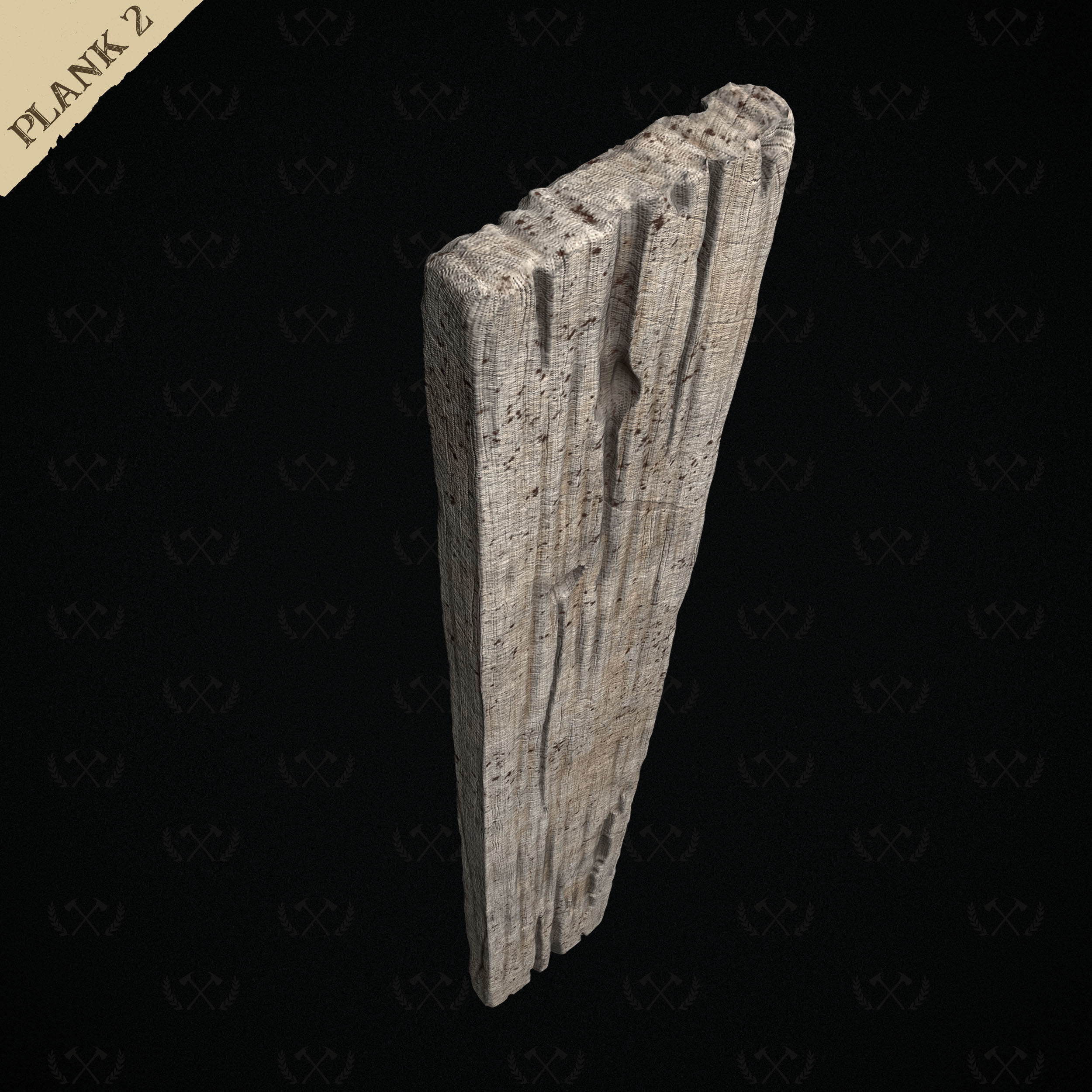 3X Wooden Planks - Diorama and Miniature Models - Lumberjack 3D print model_13