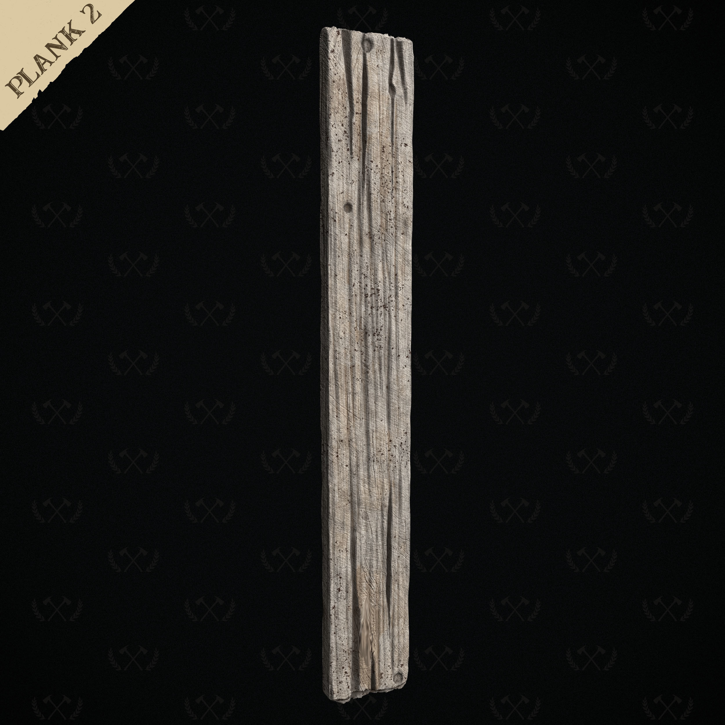 3X Wooden Planks - Diorama and Miniature Models - Lumberjack 3D print model_11