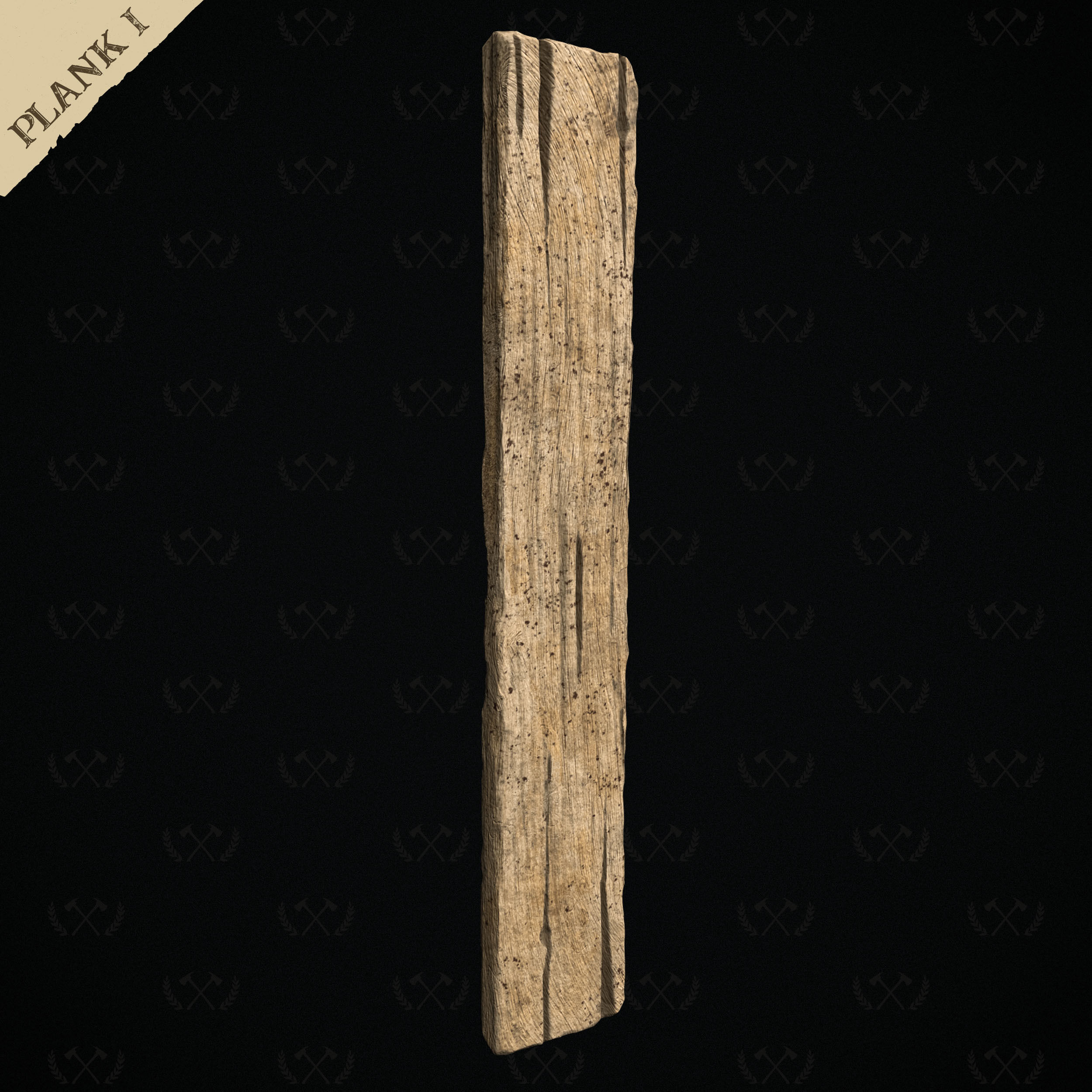 3X Wooden Planks - Diorama and Miniature Models - Lumberjack 3D print model_6