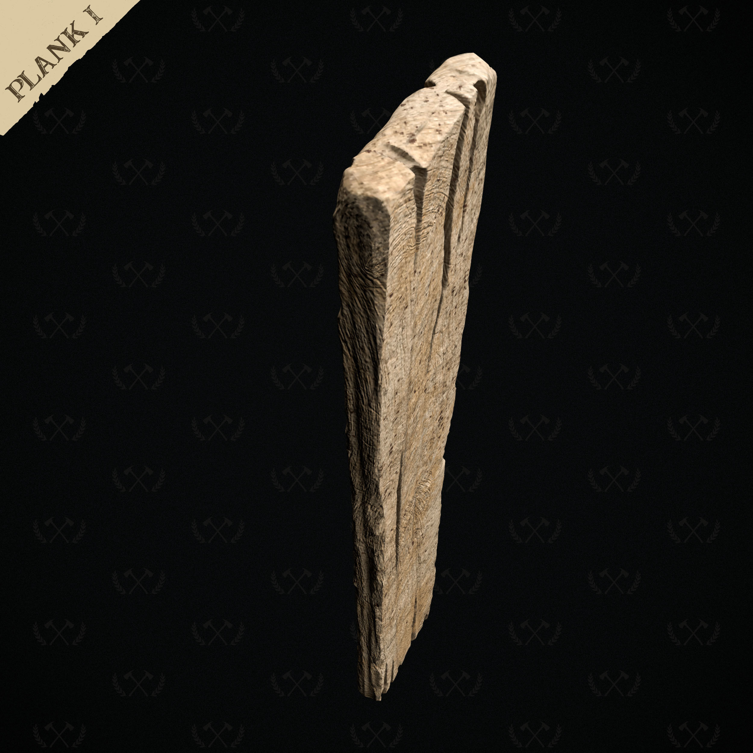 3X Wooden Planks - Diorama and Miniature Models - Lumberjack 3D print model_8