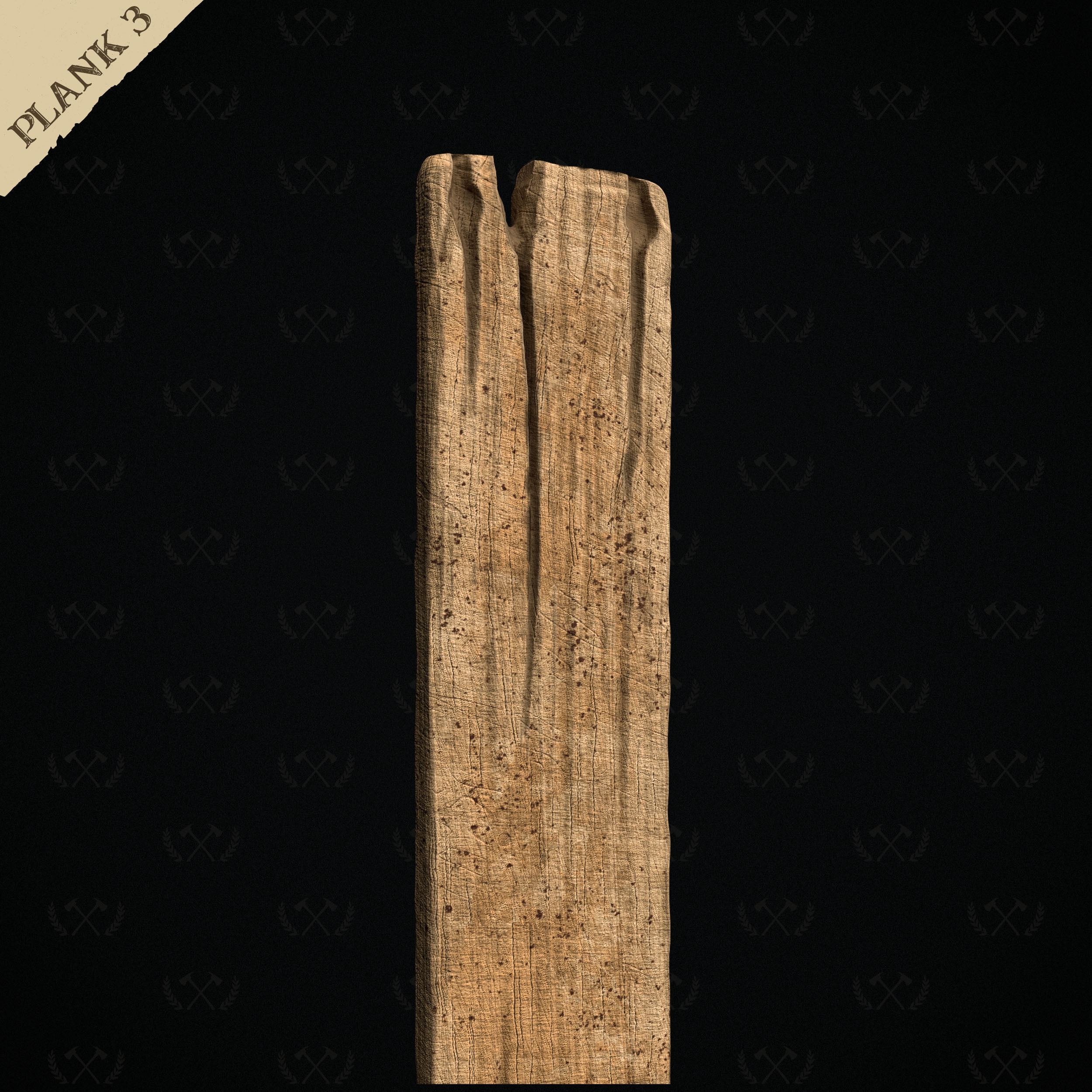 3X Wooden Planks - Diorama and Miniature Models - Lumberjack 3D print model_17