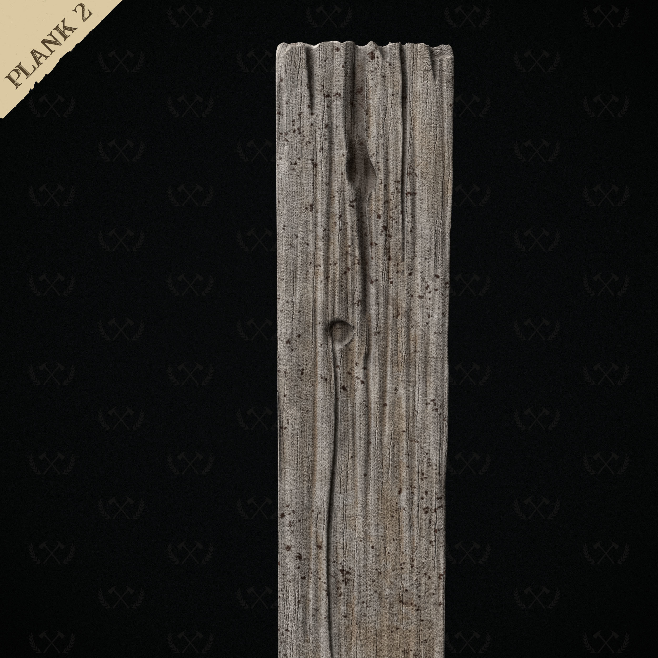 3X Wooden Planks - Diorama and Miniature Models - Lumberjack 3D print model_12