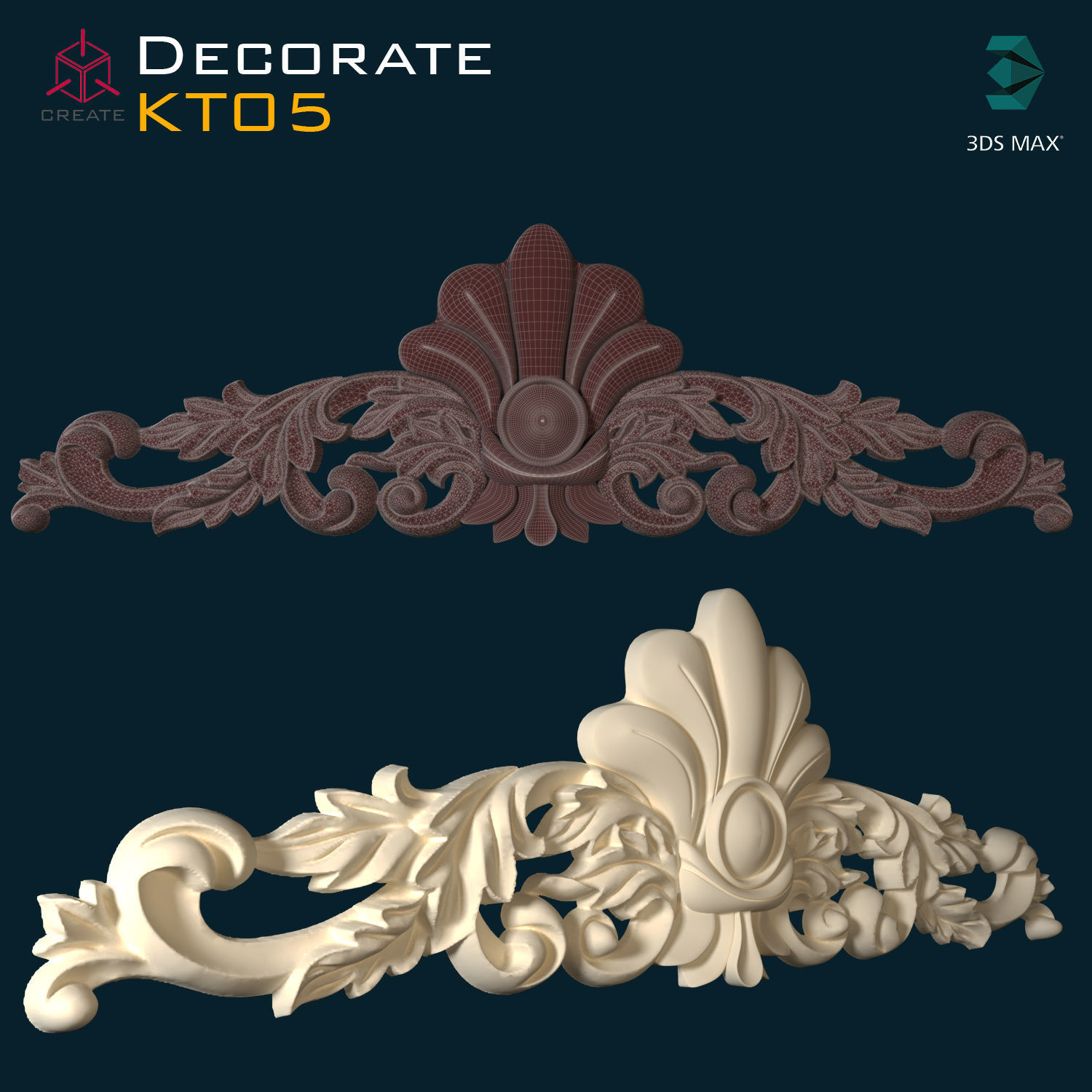 Decoration ornament KT05 3D model_1