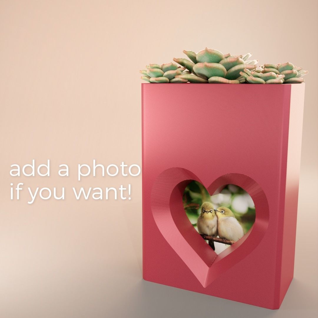 San Valentine Plant Pot 3D print model_1