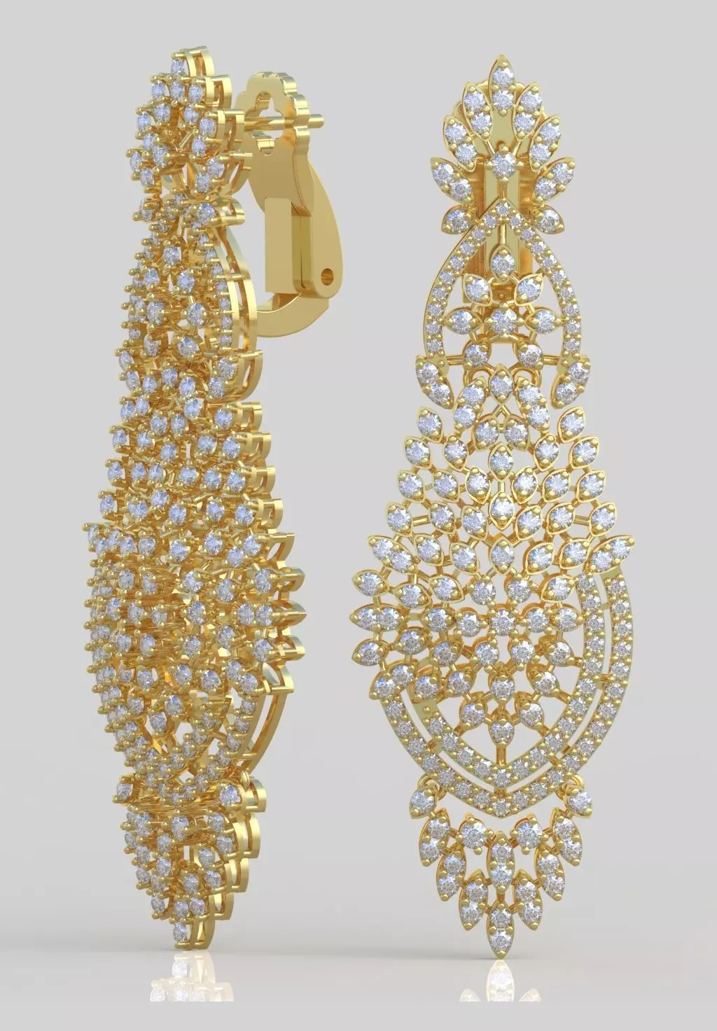 Earring 3D model 3D printable model 0203 3D print model