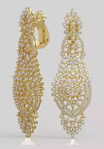 Earring 3D model 3D printable model 0203