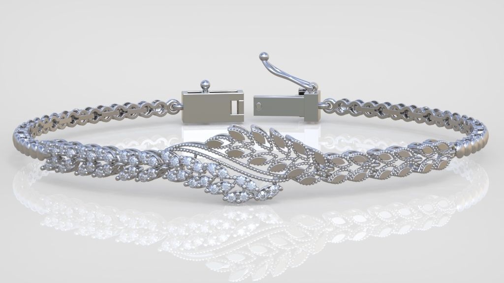 Exclusive Bracelet model 3D printable model 0053-12 3D print model_1