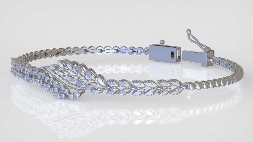Exclusive Bracelet model 3D printable model 0053-12 3D print model_2