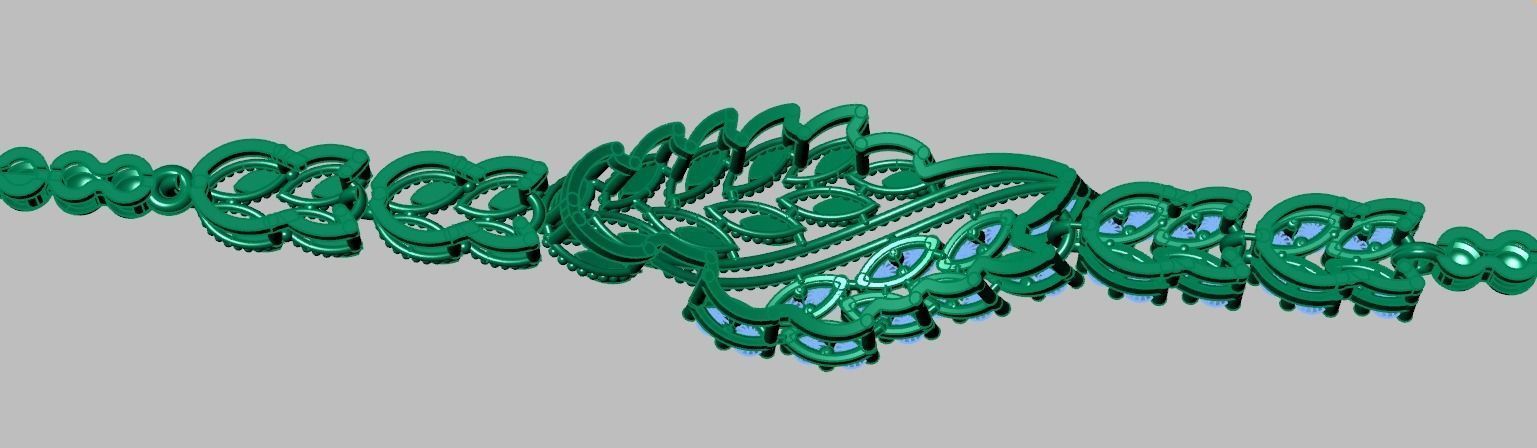 Exclusive Bracelet model 3D printable model 0053-12 3D print model_13