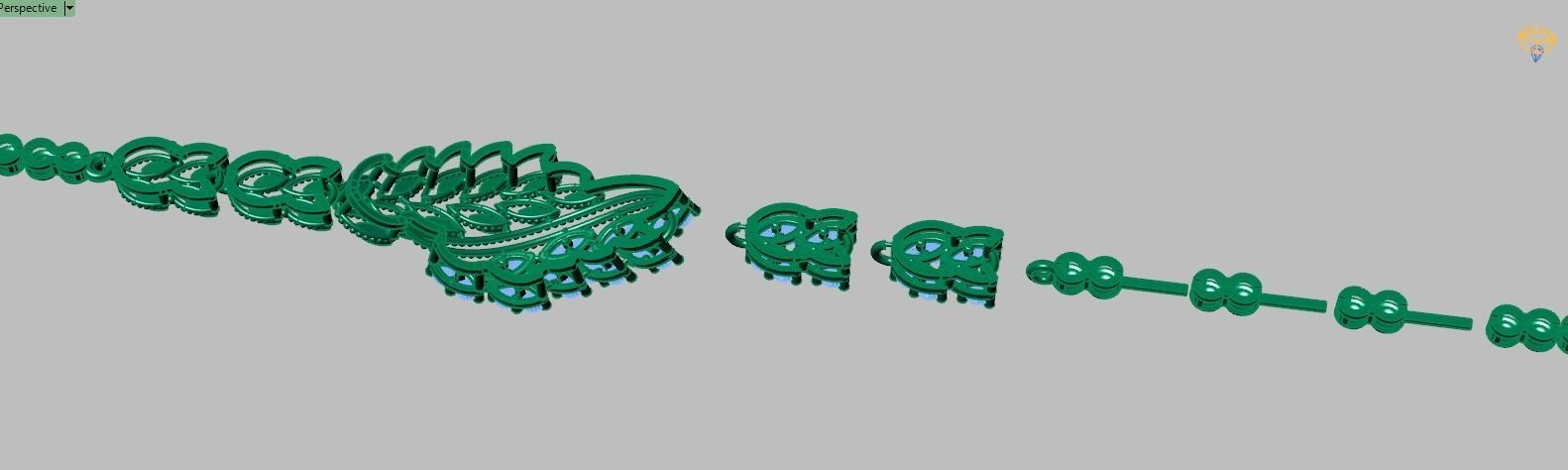 Exclusive Bracelet model 3D printable model 0053-12 3D print model_14