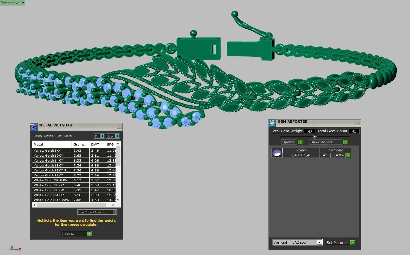 Exclusive Bracelet model 3D printable model 0053-12 3D print model_16