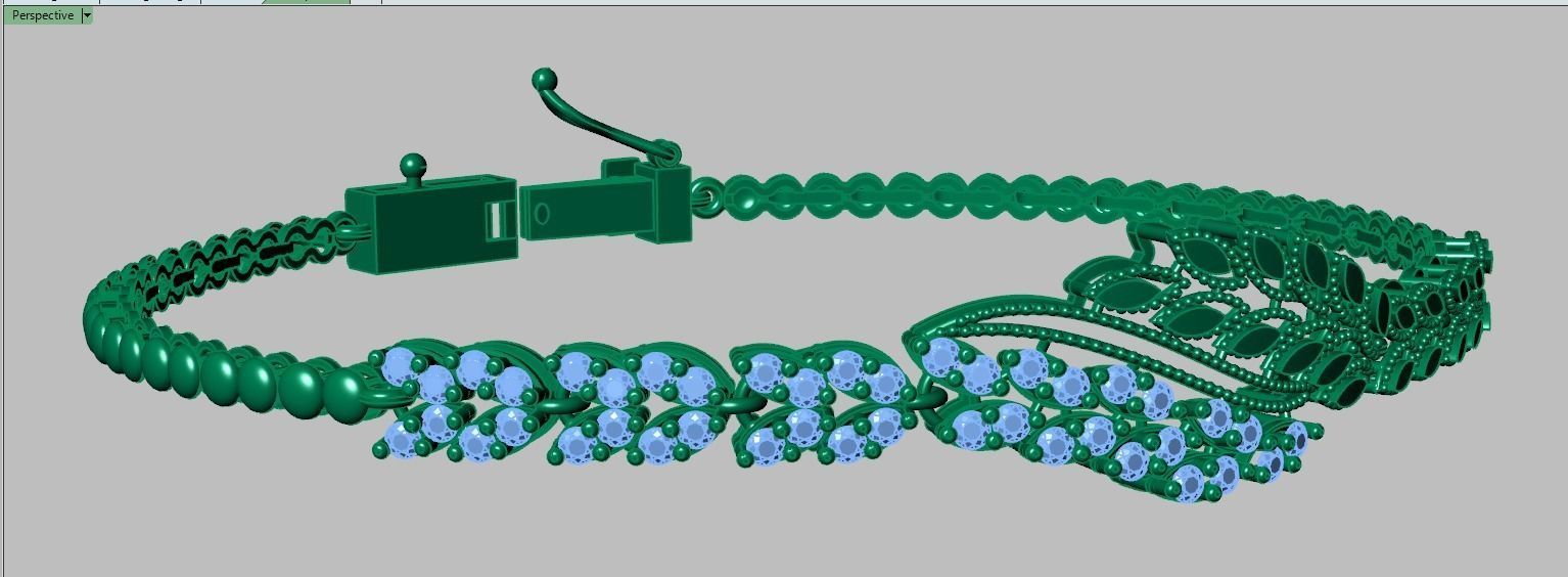 Exclusive Bracelet model 3D printable model 0053-12 3D print model_7