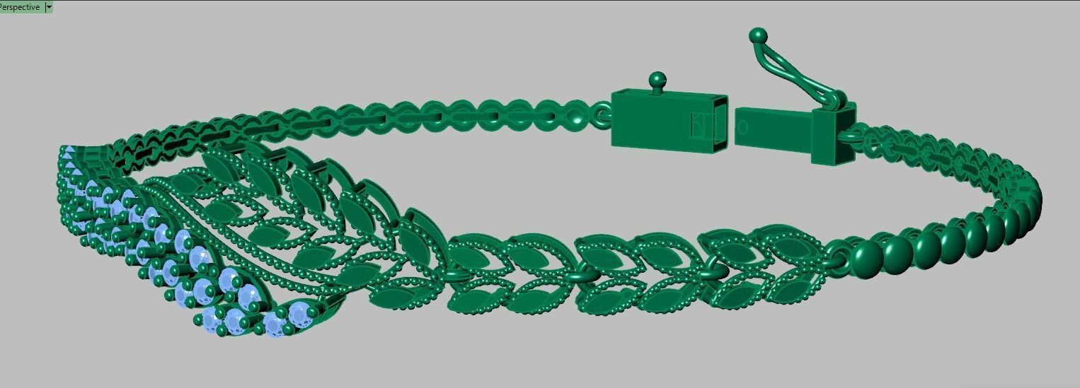 Exclusive Bracelet model 3D printable model 0053-12 3D print model_18