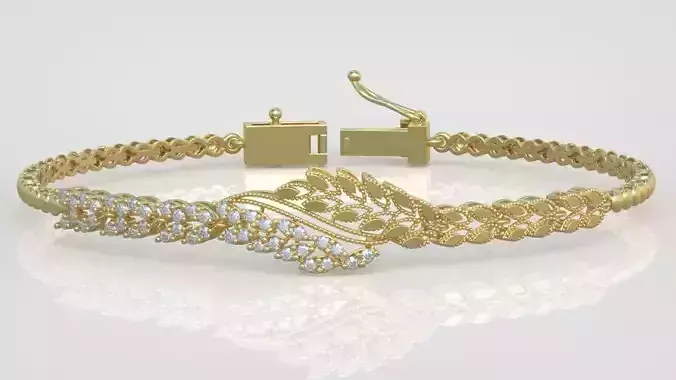 Exclusive Bracelet model 3D printable model 0053-12