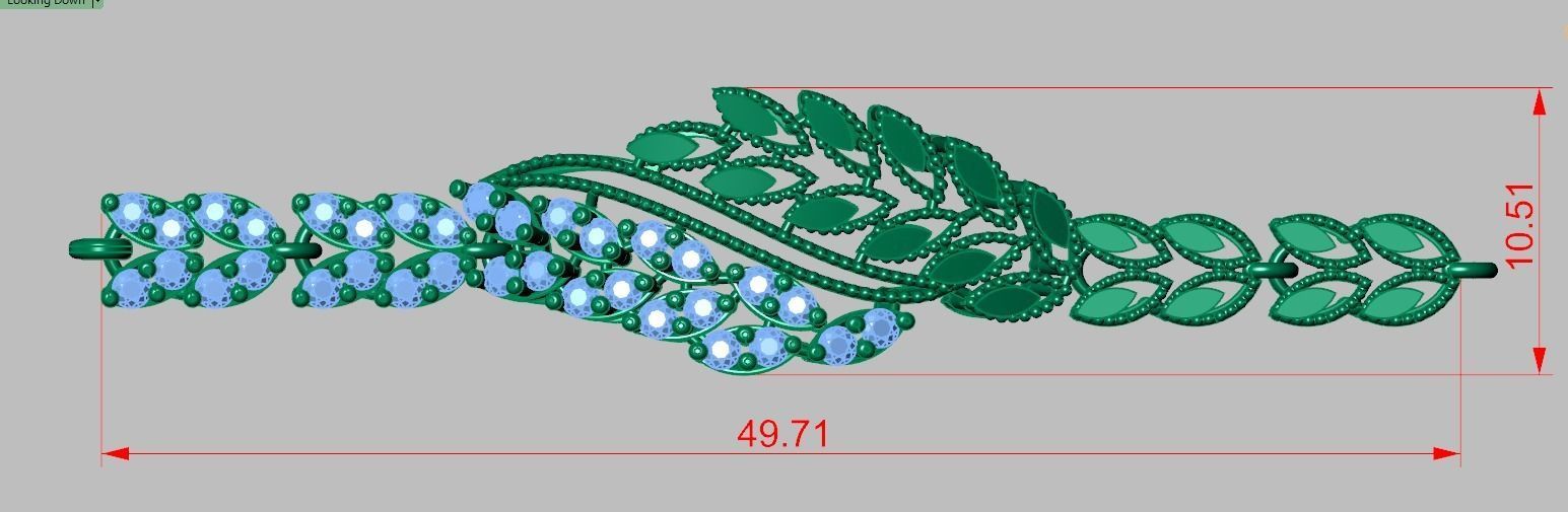 Exclusive Bracelet model 3D printable model 0053-12 3D print model_11