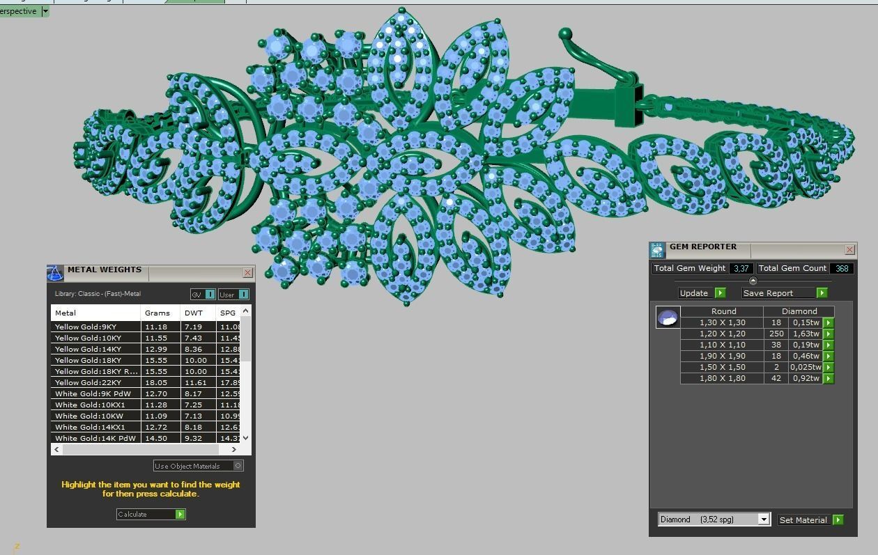 Exclusive Bracelet model 3D printable model 0054-13 3D print model_17