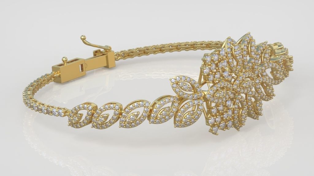 Exclusive Bracelet model 3D printable model 0054-13 3D print model_3