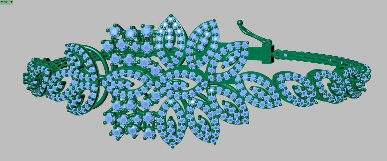 Exclusive Bracelet model 3D printable model 0054-13 3D print model_18