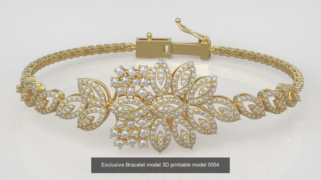 Ring Bracelet Earring and Pendant Set 3D printable model 0035 3D Model Collection_5