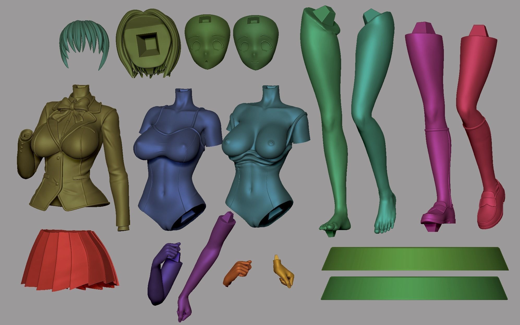 Kikyo Kushida - Classroom of the elite 3D print model 3D print model_8