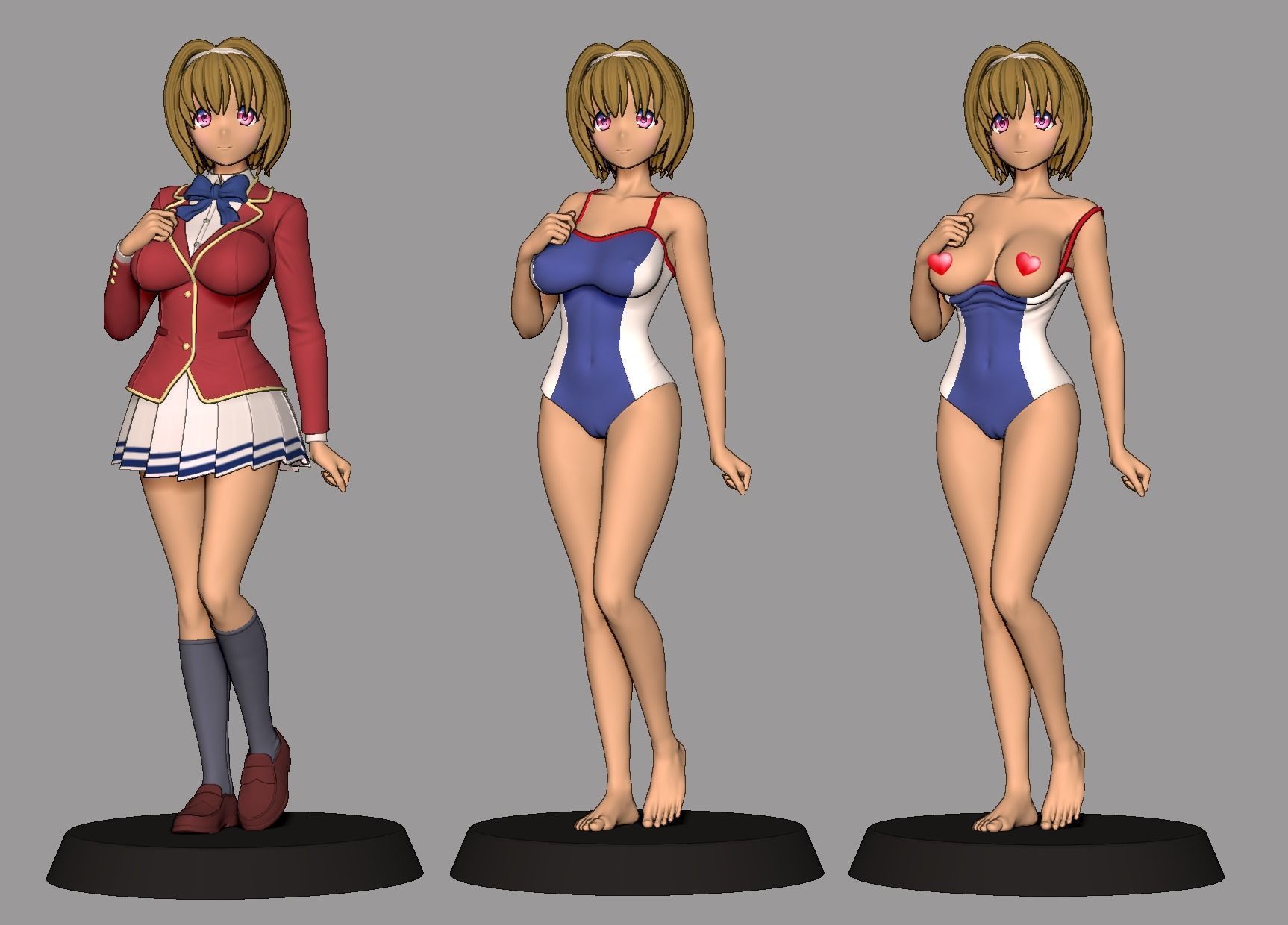 Kikyo Kushida - Classroom of the elite 3D print model 3D print model_6