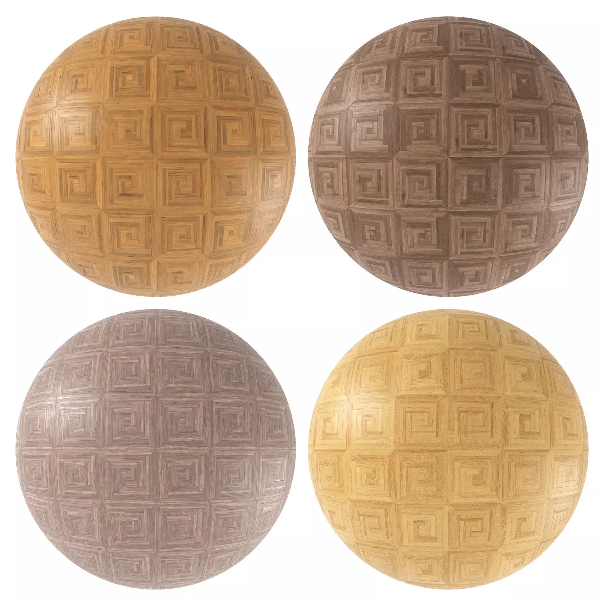 Parquet - Laminate - Wooden floor 4 in 1 3D model_0