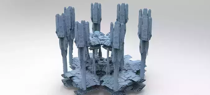 Dark Lord Elven Sci-Fi Dome base Tower