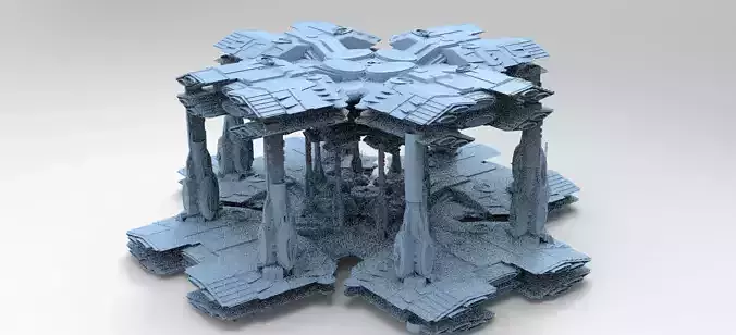 Dark Lord Elven Sci-Fi City Tower