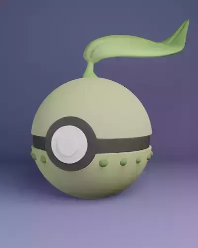 Pokemon Chikorita Pokeball 