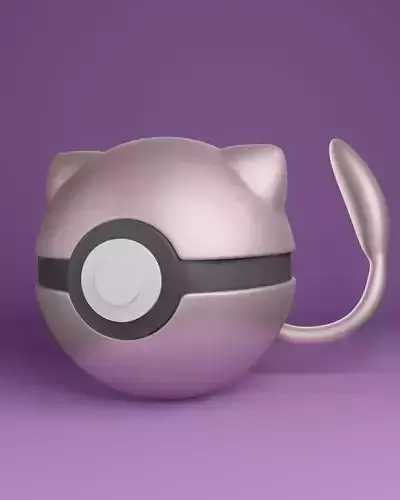 Pokemon Mew Pokeball  3D print model